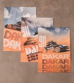 Porsche Design Poster Set – 911 Dakar Color Mehrfarbig