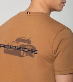Porsche Design T-Shirt Unisex – Roughroads Color Camel -Porsche Design Store wap16100m0prrd 005 ga pd sall ain v1