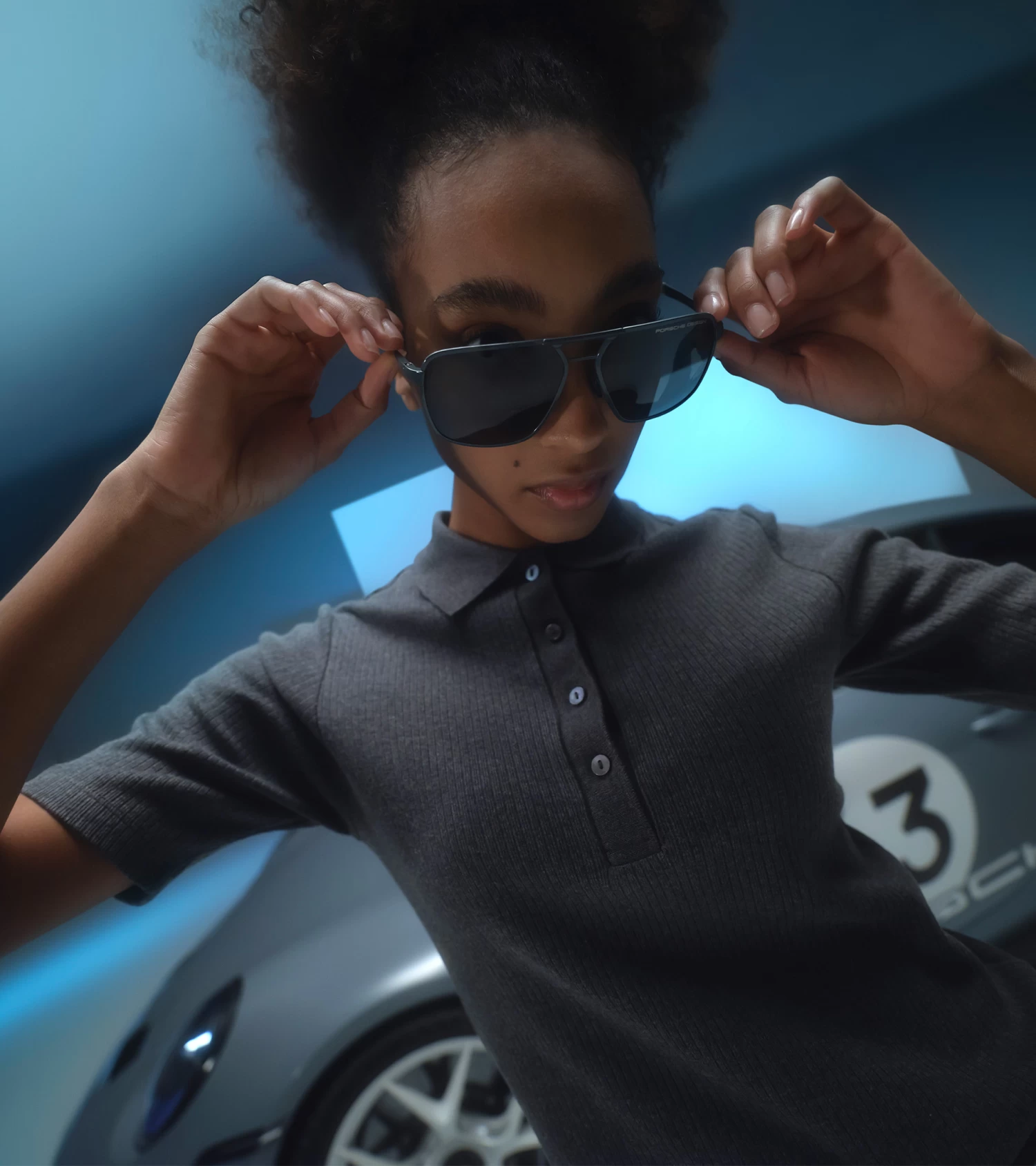 Porsche Design Women's Polo Shirt – 60Y Porsche 911 Color Hellgraumelange 8 Porsche Design Women's Polo Shirt – 60Y Porsche 911 Color Hellgraumelange - Image 8