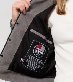 Porsche Design Women's Leather Jacket – 60Y Porsche 911 – Limited Edition Color Light Grey -Porsche Design Store wap41300s0r60y 003 ga pd sall ain v1