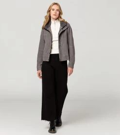 Porsche Design Women's Leather Jacket – 60Y Porsche 911 – Limited Edition Color Light Grey -Porsche Design Store wap41300s0r60y 007 ga pd sall ain v1