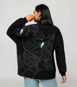 Porsche Design Sweatshirt – Transformers: Rise Of The Beasts X Porsche Color Black -Porsche Design Store wap67600m0pess 005 ga pd sall ain v1
